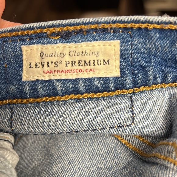 Levi’s Premium WOMEN'S WEDGIE STRAiGHT LEG‎ STYLE JEANS 30x25 Denim casual Y2K - Picture 9 of 12
